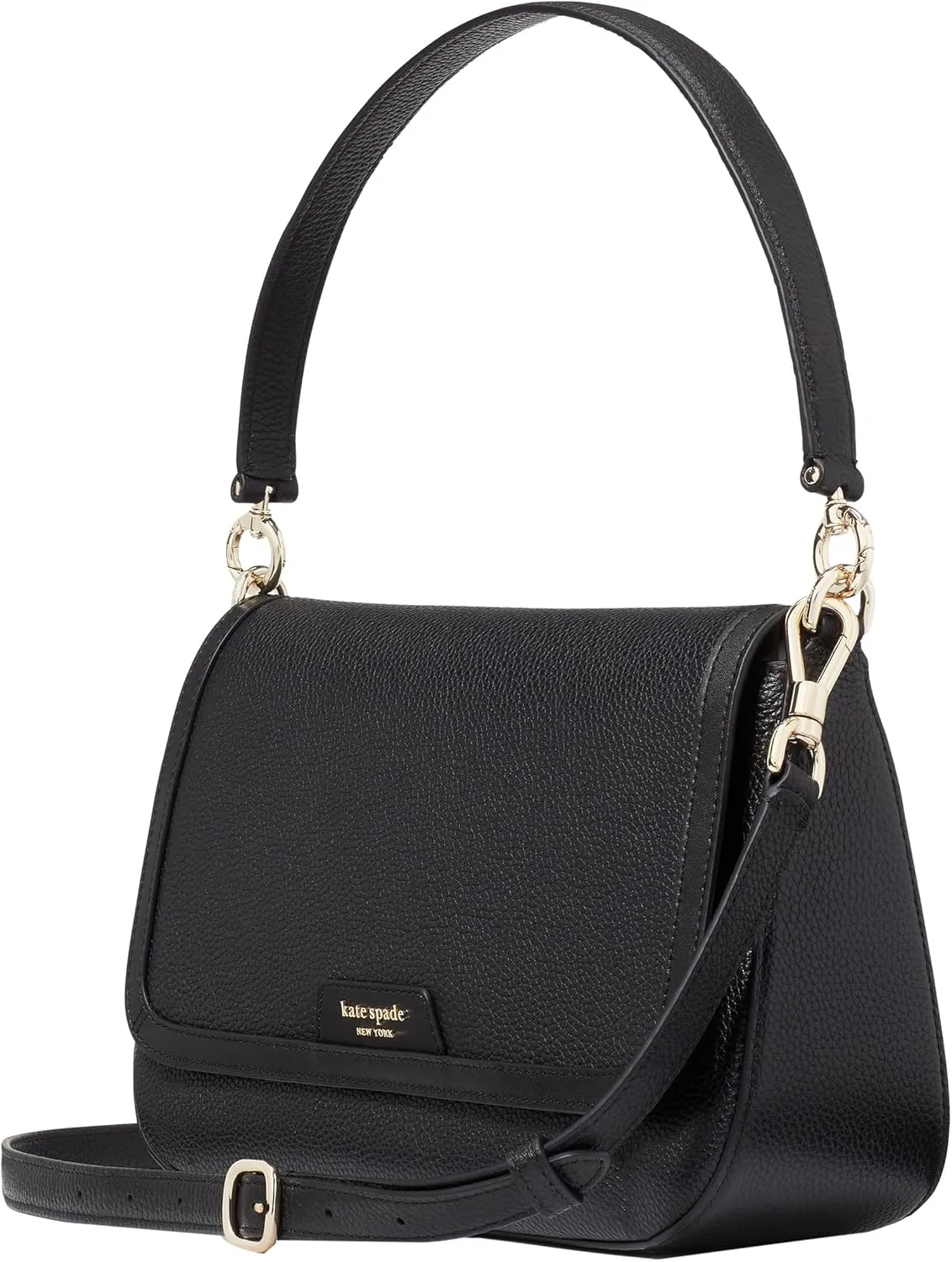 kate spade new york Women's Hudson Pebbled Leather Flap Shoulder Bag