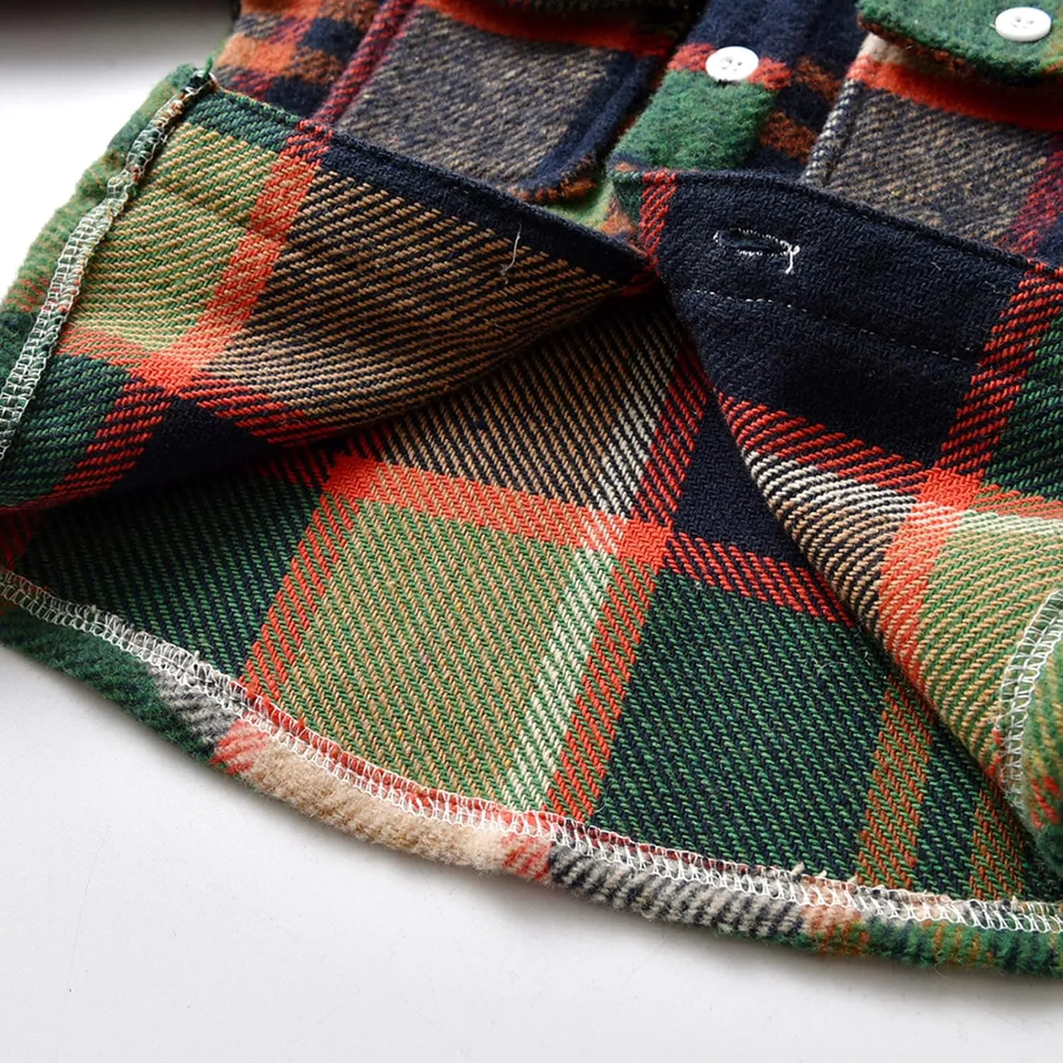 Kids Toddler Flannel Shirt Jacket Plaid Long Sleeve Lapel Button Down Shacket Baby Boys Girls Fall Shirt Coat Outwear