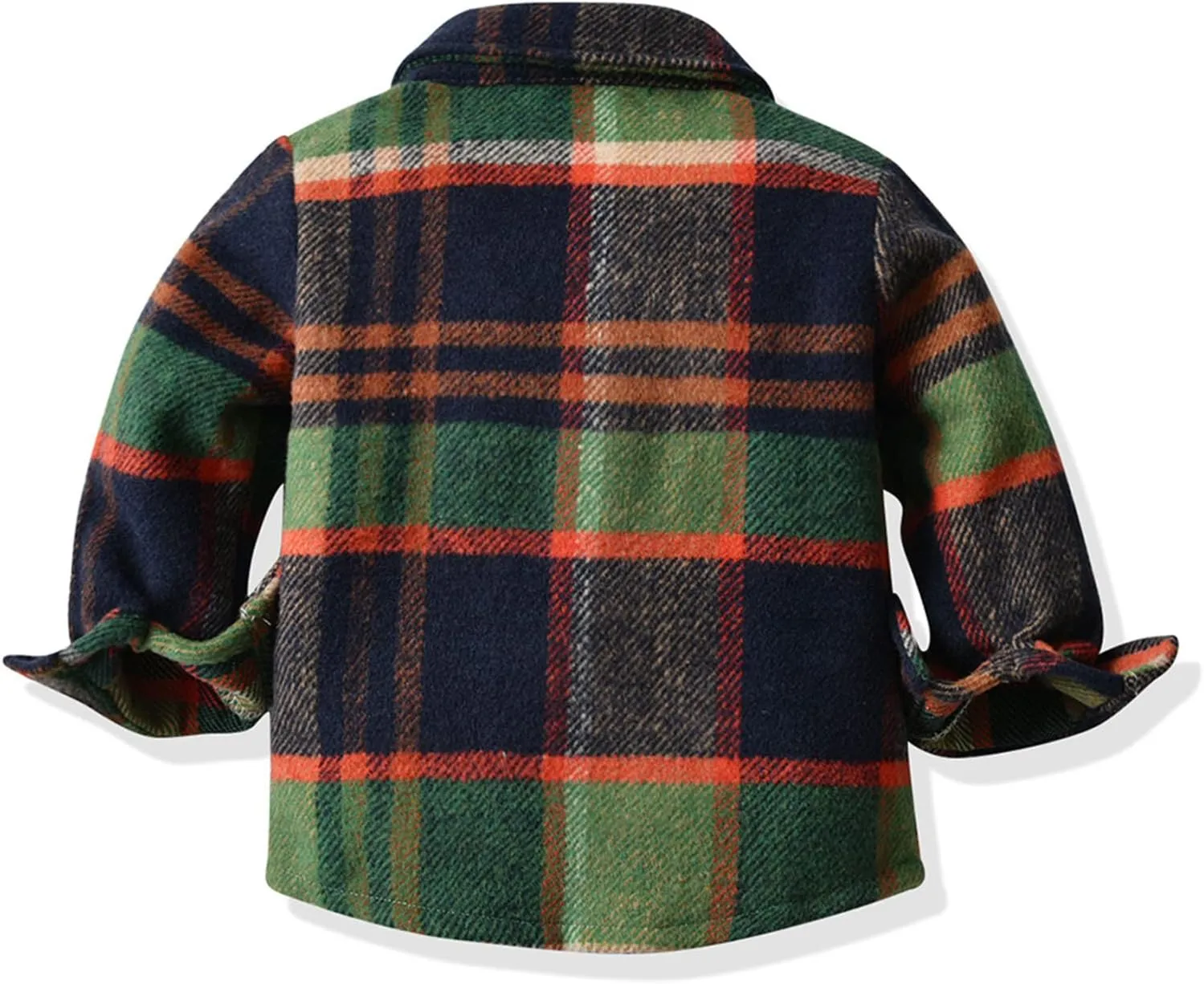 Kids Toddler Flannel Shirt Jacket Plaid Long Sleeve Lapel Button Down Shacket Baby Boys Girls Fall Shirt Coat Outwear