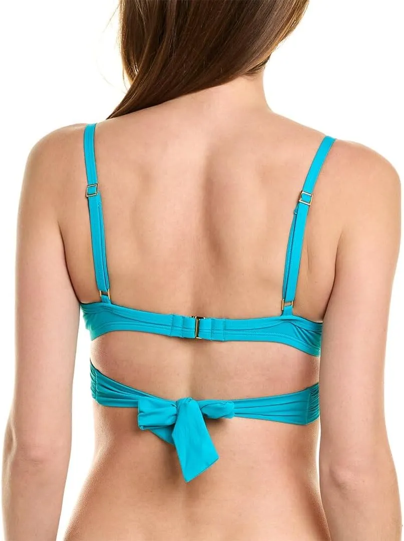 La Blanca Women's Island Goddess Wrap Underwire Push Up Swimsuit Top