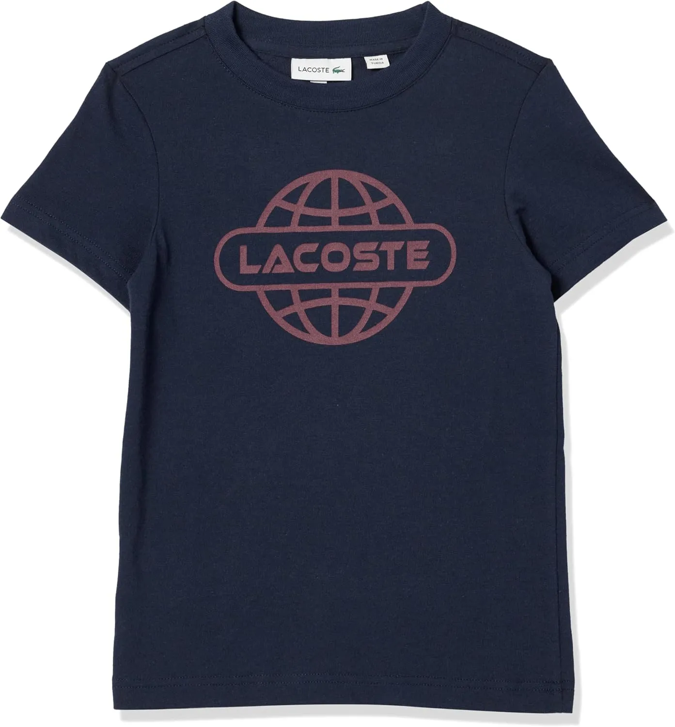 Lacoste Short Sleeve Globe Graphic T-Shirt