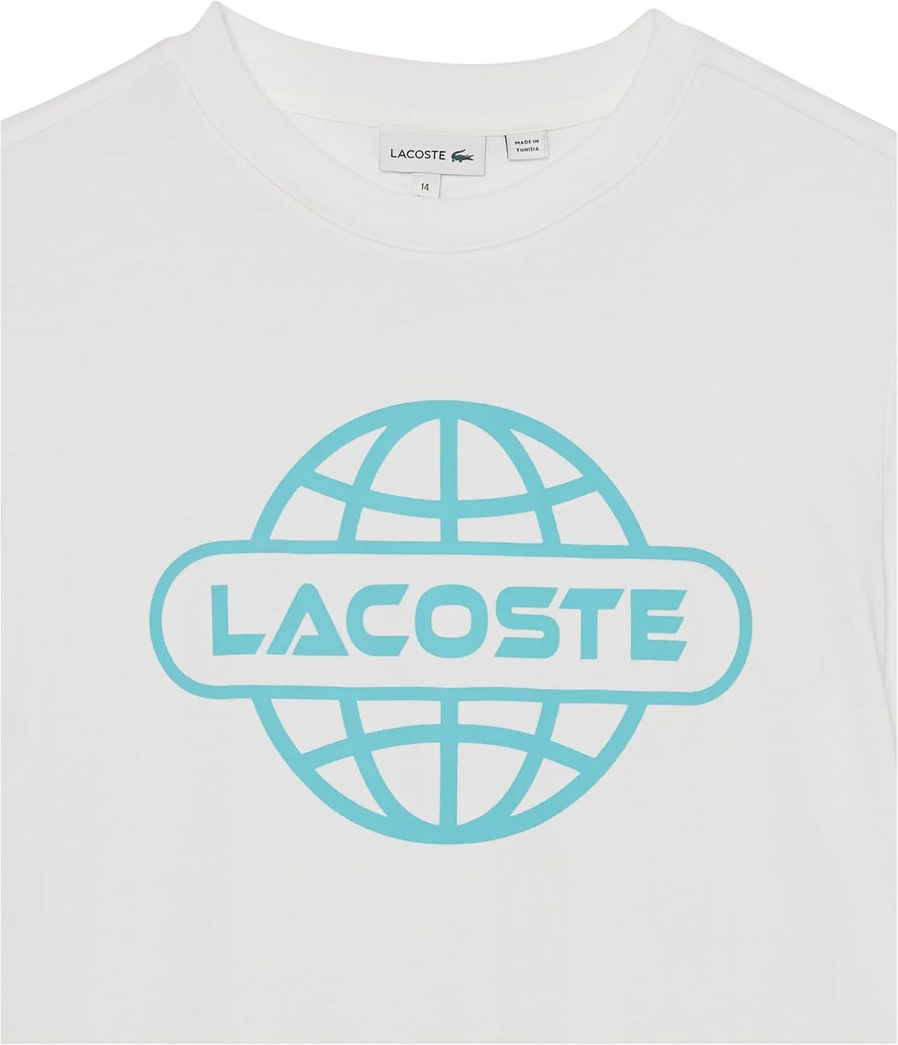 Lacoste Short Sleeve Globe Graphic T-Shirt