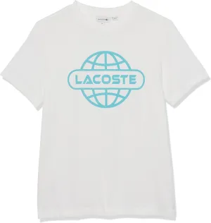 Lacoste Short Sleeve Globe Graphic T-Shirt
