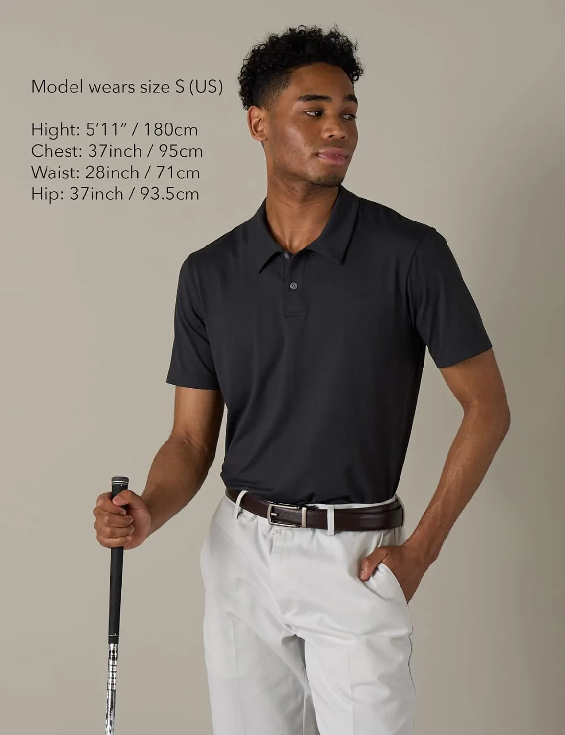 LAPASA Men's Polo Shirt Cotton Pique Classic & Active T-Shirt Short Sleeve Moisture Wicking Golf Tennis Lightweight M19/M131