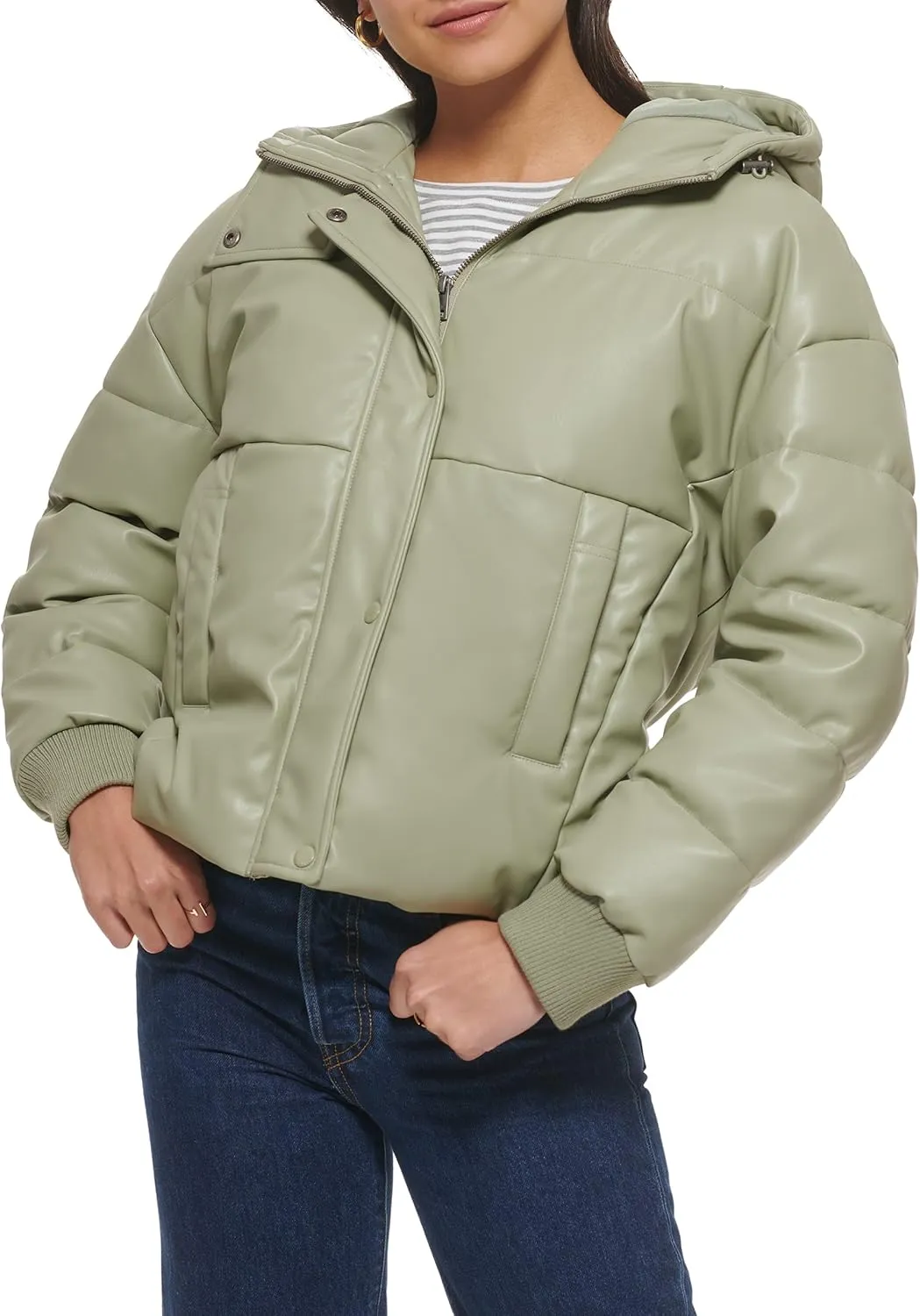 Levi's Women's Cinch Waist Puffer Jacket
