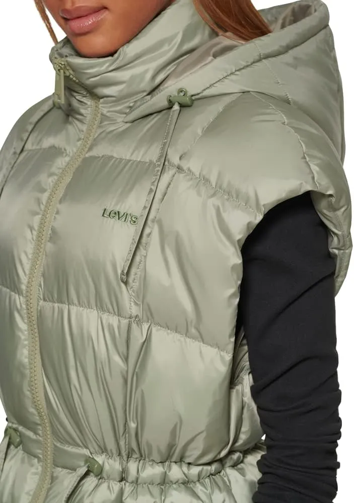 Levi's Women's Quilted Megan Hooded Puffer Jacket