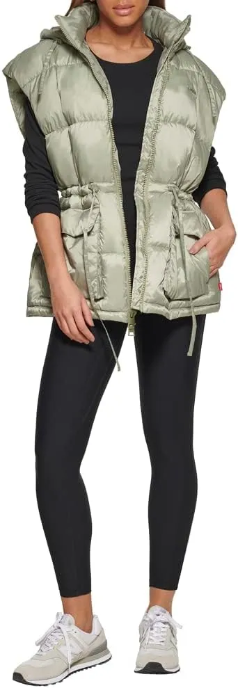 Levi's Women's Quilted Megan Hooded Puffer Jacket