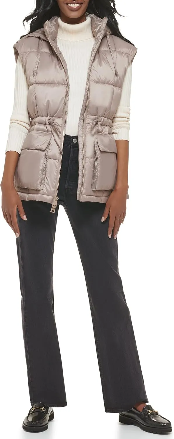 Levi's Women's Quilted Megan Hooded Puffer Jacket