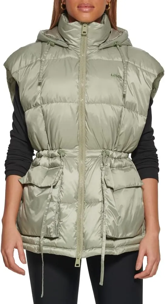 Levi's Women's Quilted Megan Hooded Puffer Jacket