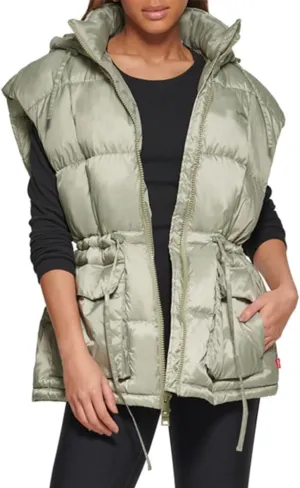 Levi's Women's Quilted Megan Hooded Puffer Jacket