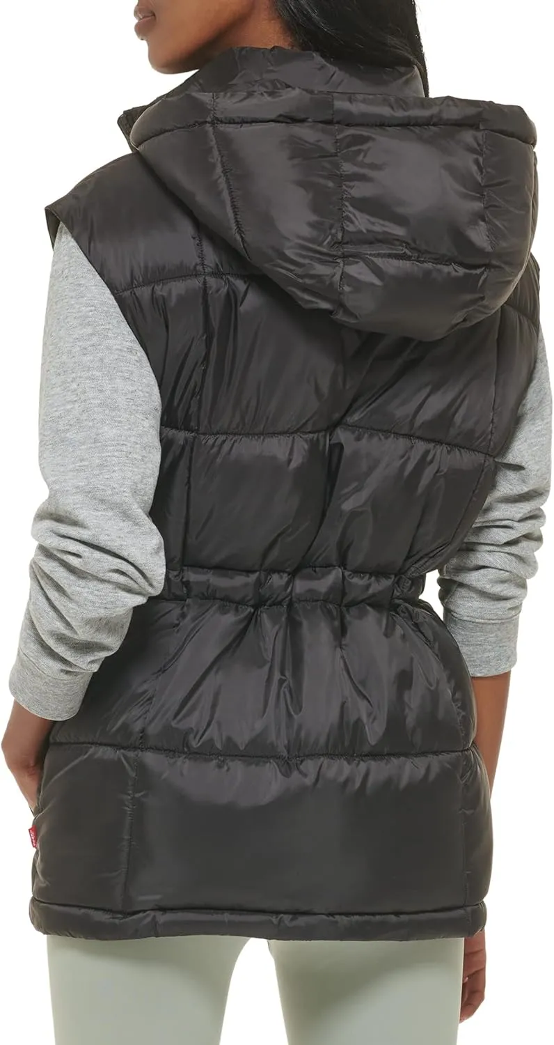 Levi's Women's Quilted Megan Hooded Puffer Jacket
