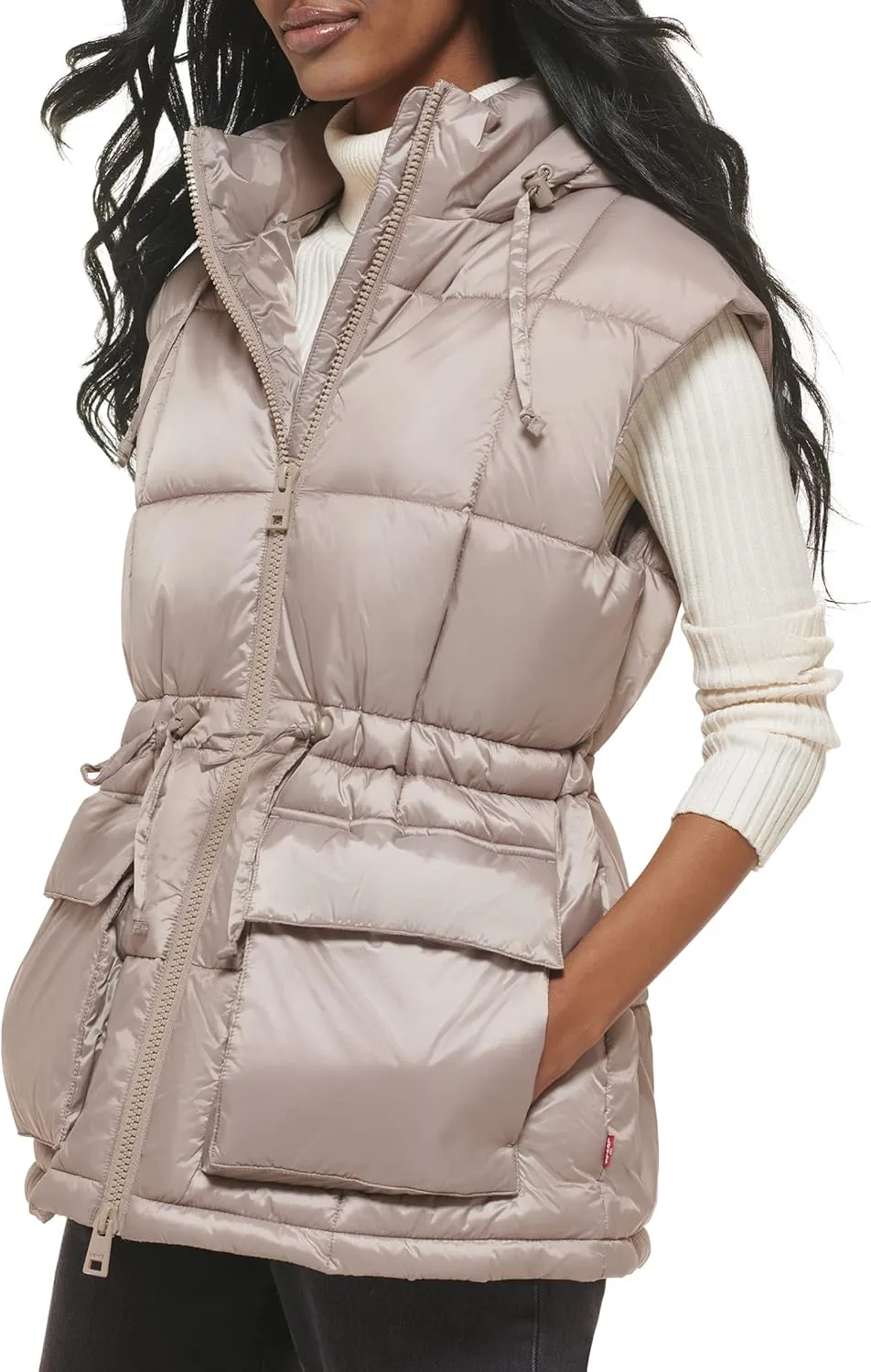 Levi's Women's Quilted Megan Hooded Puffer Jacket