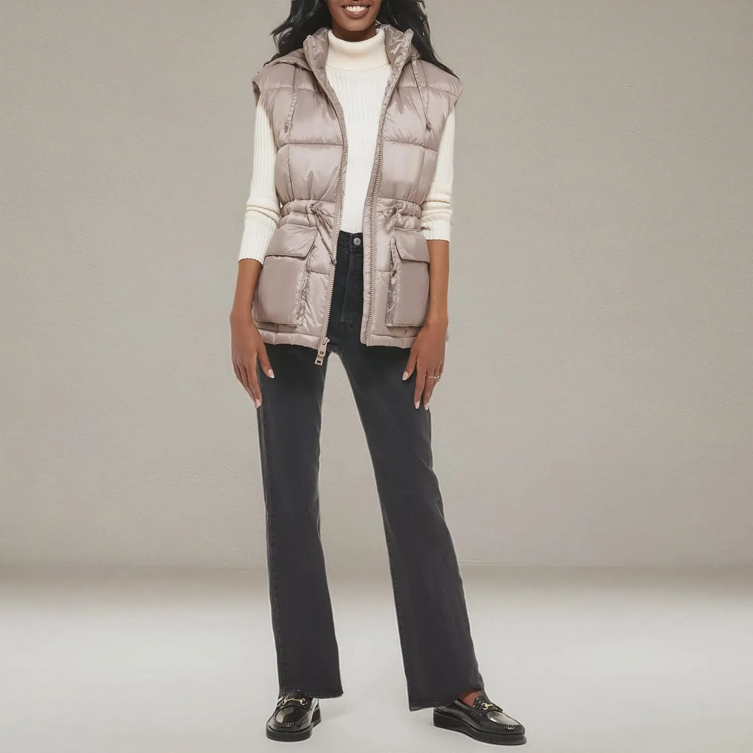 Levi's Women's Quilted Megan Hooded Puffer Jacket