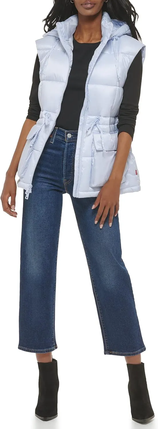 Levi's Women's Quilted Megan Hooded Puffer Jacket