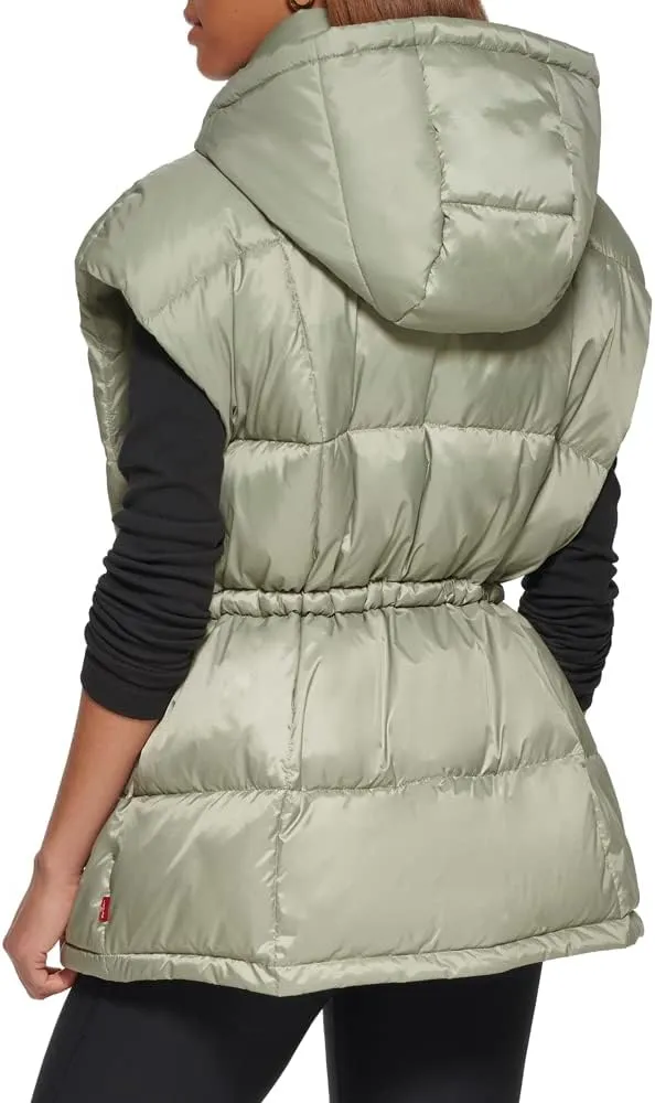 Levi's Women's Quilted Megan Hooded Puffer Jacket