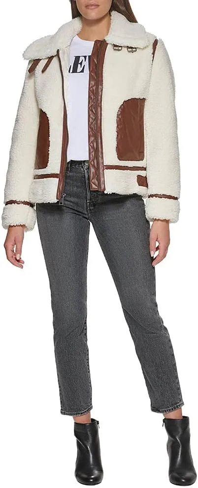 Levi's Women's Sherpa Moto Jacket (Standard & Plus Sizes)