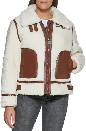 Levi's Women's Sherpa Moto Jacket (Standard & Plus Sizes)