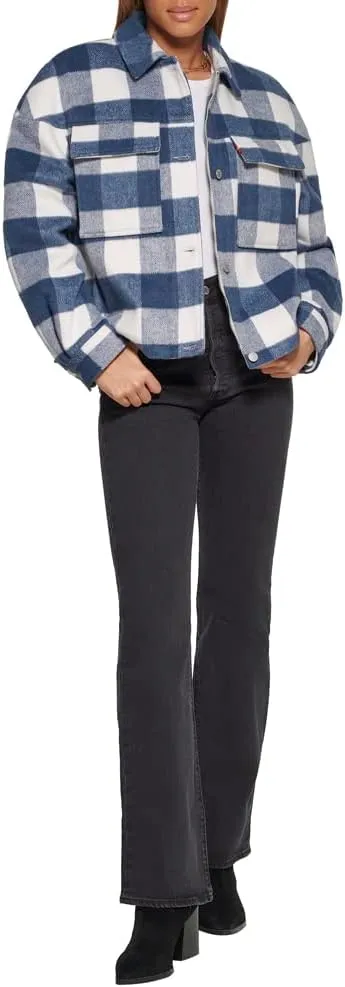 Levi's womens Wool Blend Shorty Shirt Jacket