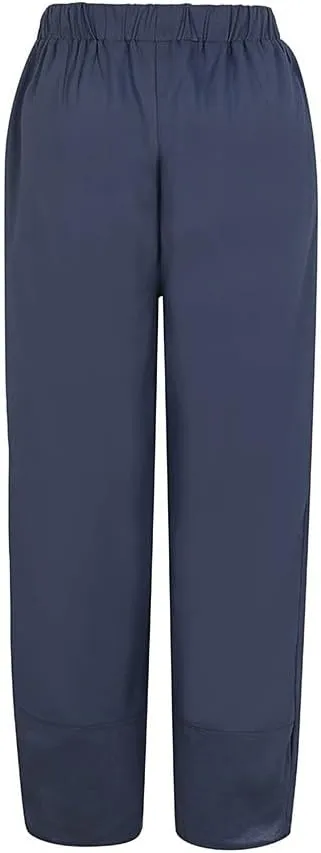 Linen Capris for Women Summer Pants Casual Pockets Cotton Linen Wide Leg Drawstring Elastic Waist Capris Crop Pants
