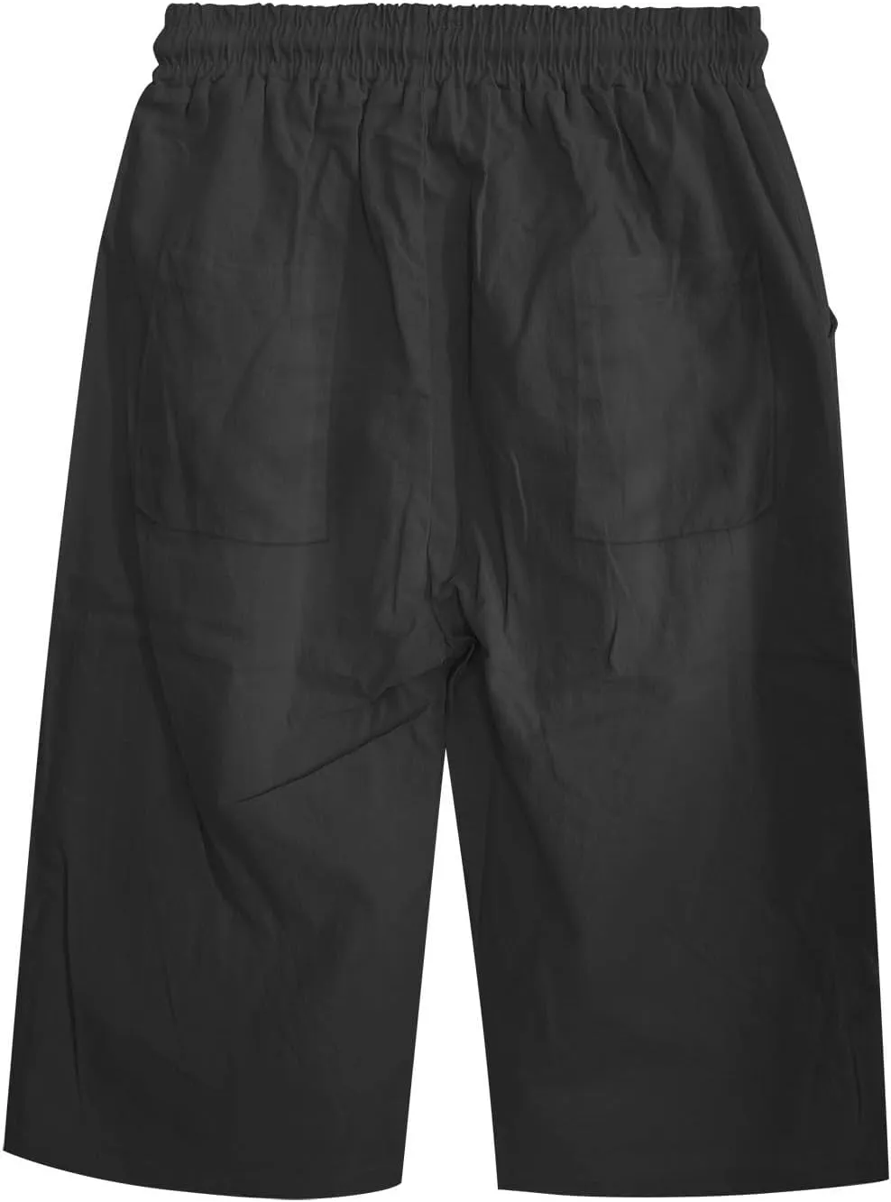 Linen Pants Women Drawstring Elastic Waist Capri Trouser 2025 Summer Boho Beach Cotton Cropped Pant with Pocket