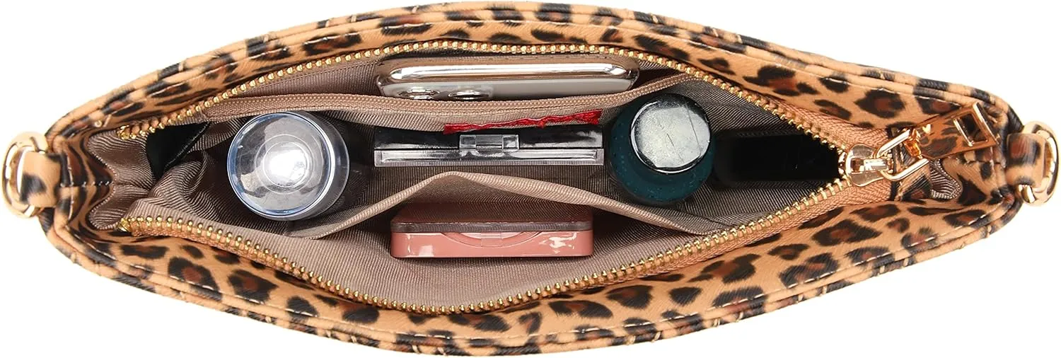 lola mae Women's Wristlet Handbags Simple Quilted Small Clutch Crossbody Bag