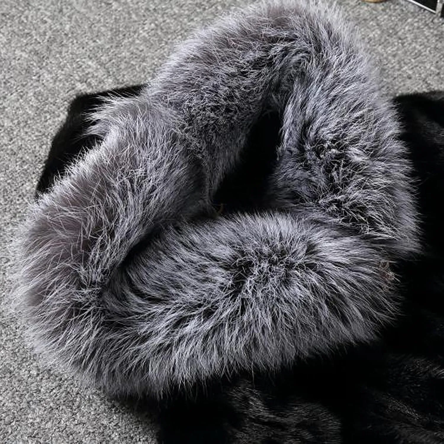 Luxury Faux Fur Coat Women Plus Size Winter Clothes Fluffy Cardigan with Hood Warm Cozy Jackets Fashion Outerwear