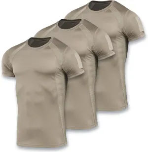 M-Tac Athletic Tactical T-Shirt Gen.2 - Breathable Polyester Military T-Shirt with Patch Panels on Short Sleeves for Men