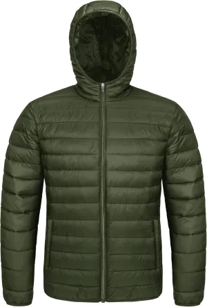 MAGCOMSEN Men's Lightweight Puffer Jacket Hooded Full Zip Water-Resistant Quilted Lined Winter Coats