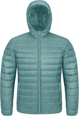 MAGCOMSEN Men's Lightweight Puffer Jacket Hooded Full Zip Water-Resistant Quilted Lined Winter Coats