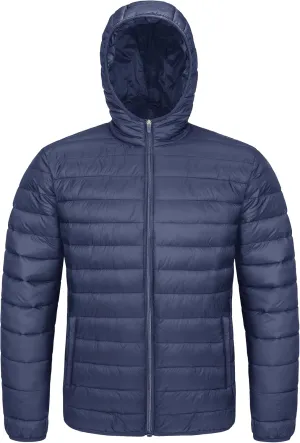 MAGCOMSEN Men's Lightweight Puffer Jacket Hooded Full Zip Water-Resistant Quilted Lined Winter Coats