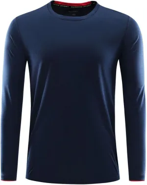 Men Shirts Quick Dry Athletic Long Sleeves for Men Crewneck Long Sleeves Top Workout Shirt Custom Your Design Print Your Logo