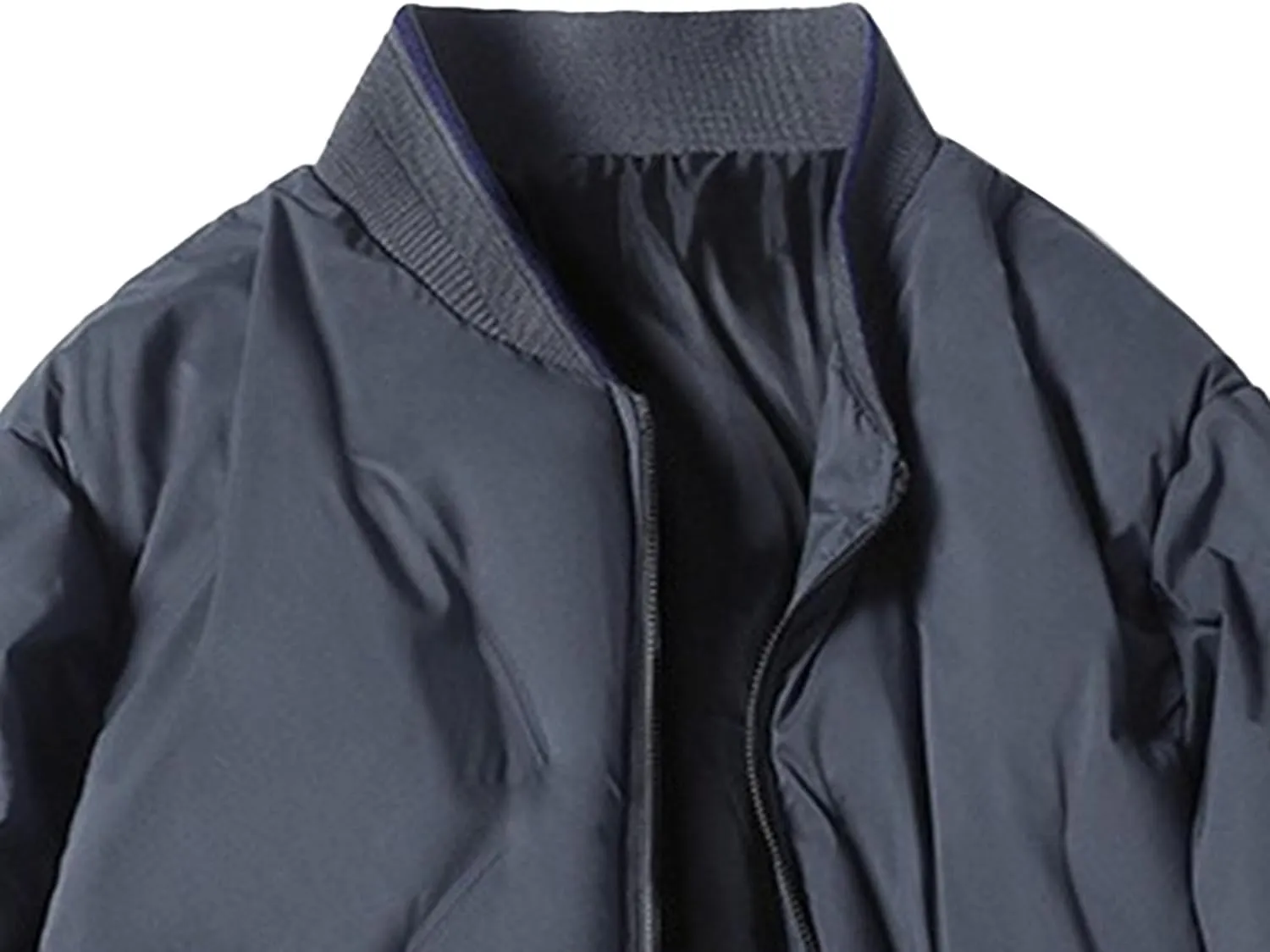 Men's Bomber Padded Cotton Jacket Quilted Puffer Jackets Warm Male Coats Zipper Winter Casual Varsity Coat