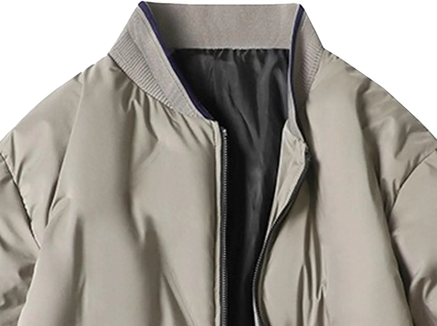 Men's Bomber Padded Cotton Jacket Quilted Puffer Jackets Warm Male Coats Zipper Winter Casual Varsity Coat