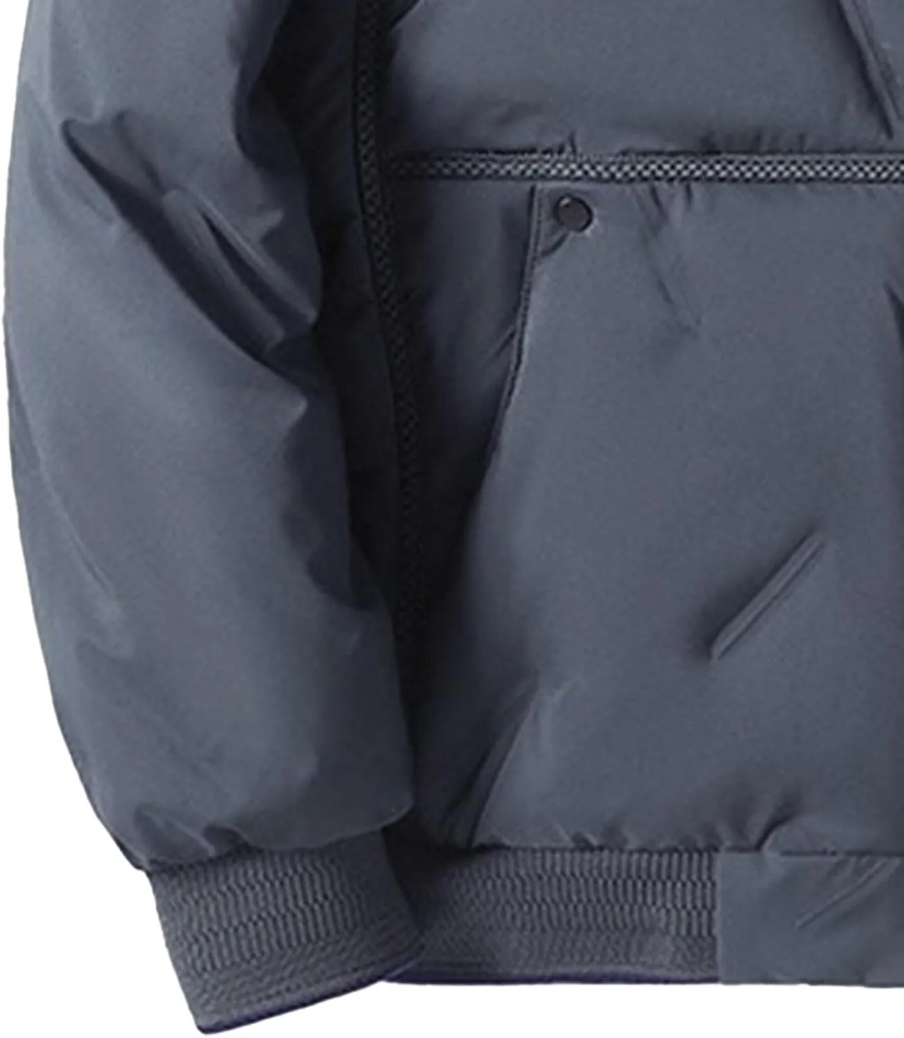 Men's Bomber Padded Cotton Jacket Quilted Puffer Jackets Warm Male Coats Zipper Winter Casual Varsity Coat