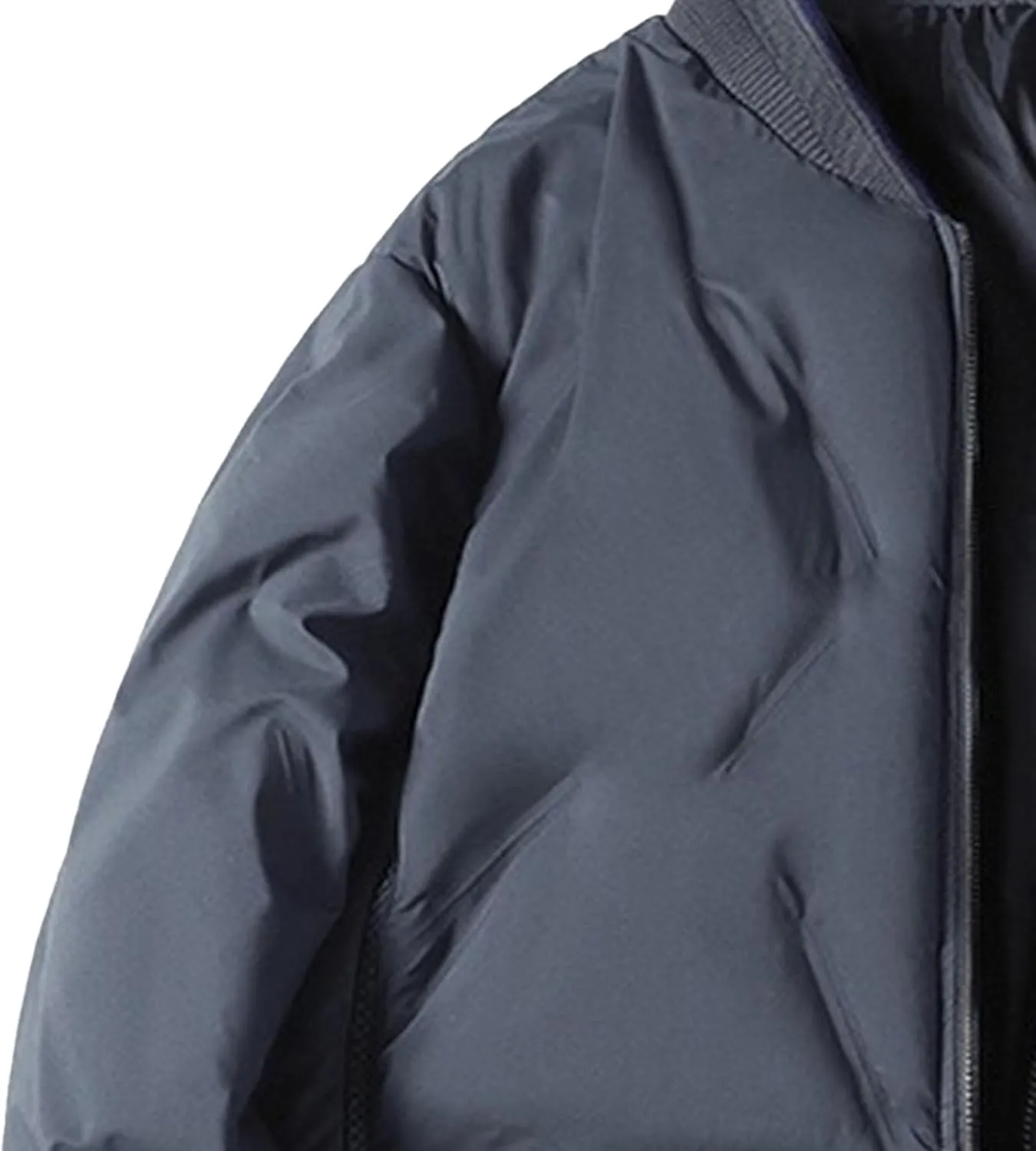 Men's Bomber Padded Cotton Jacket Quilted Puffer Jackets Warm Male Coats Zipper Winter Casual Varsity Coat
