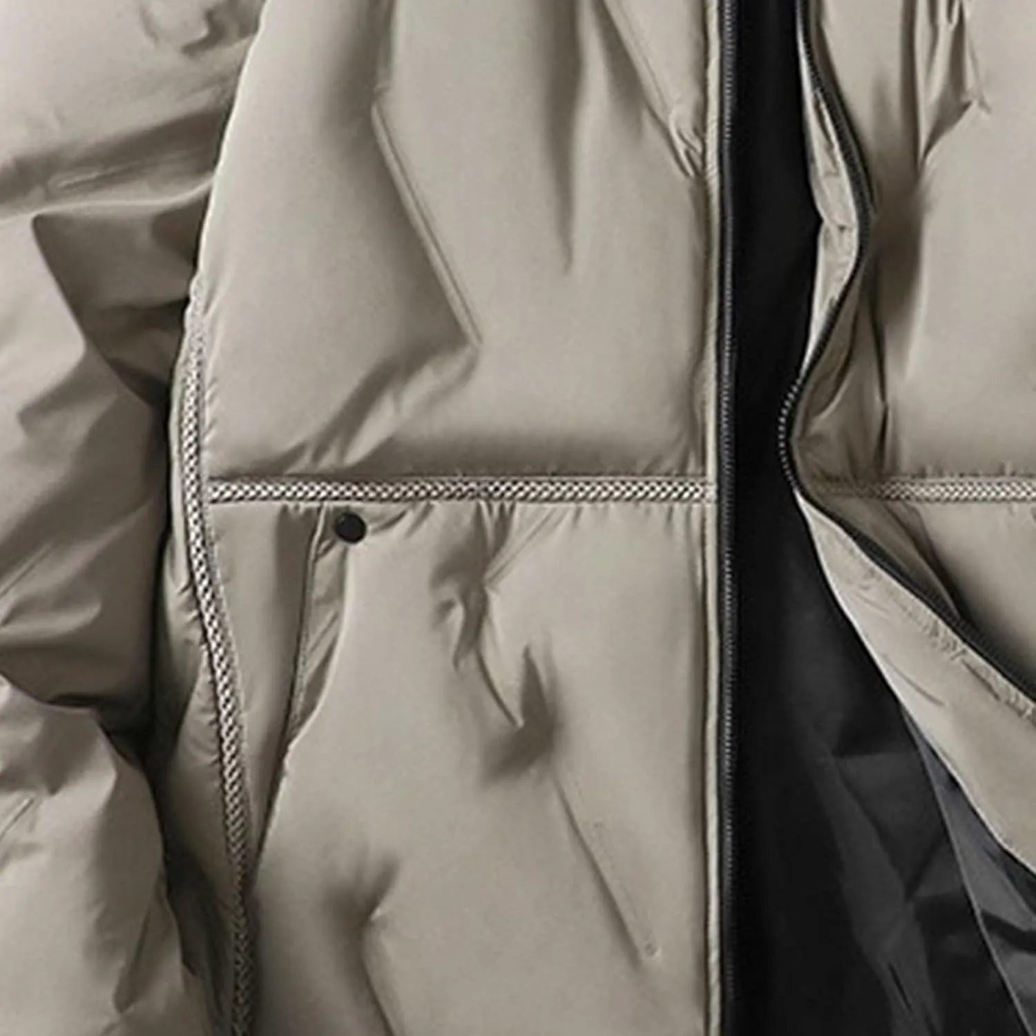 Men's Bomber Padded Cotton Jacket Quilted Puffer Jackets Warm Male Coats Zipper Winter Casual Varsity Coat