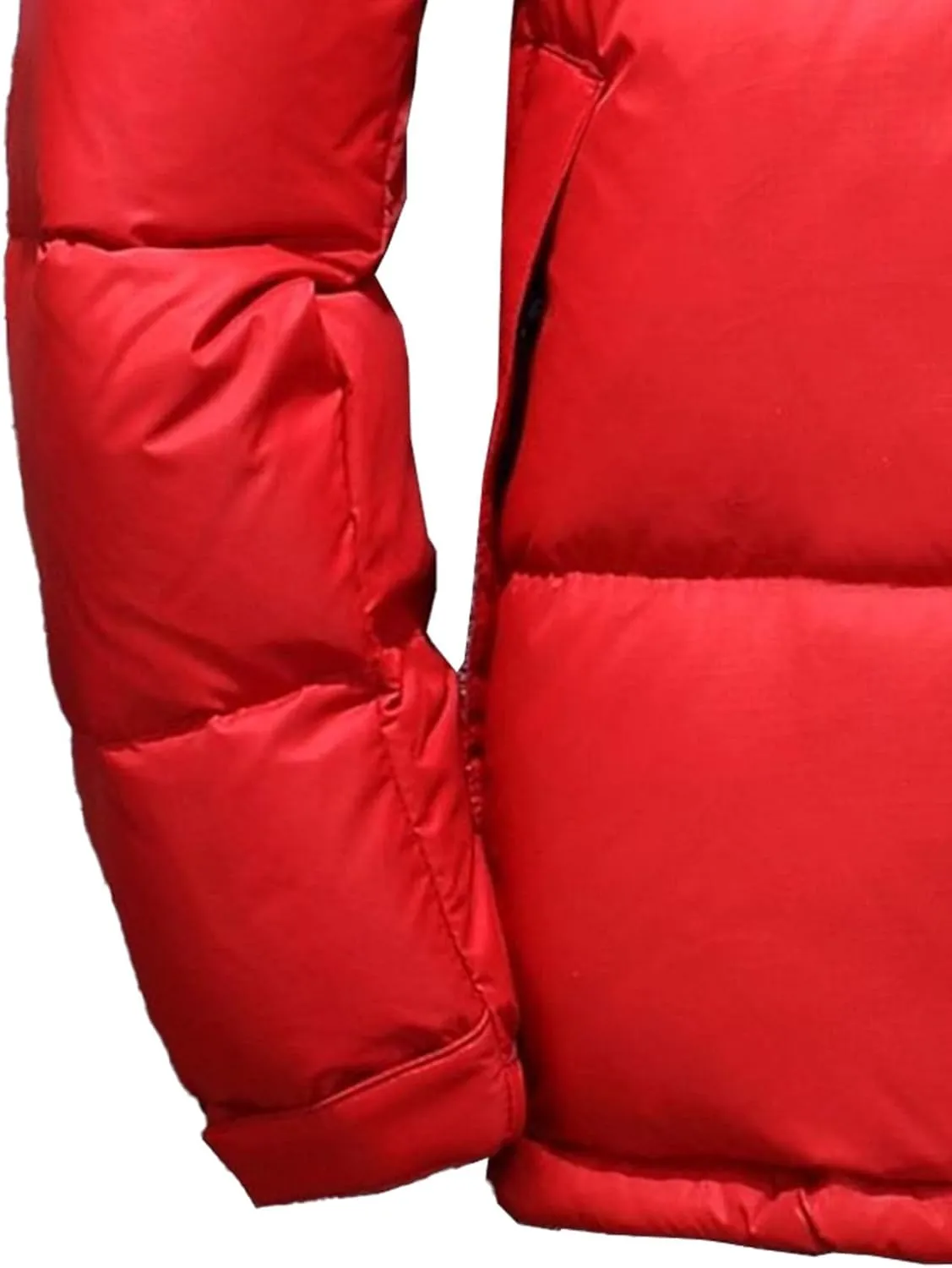 Mens Color Block Puffy Jacket Winter Zip Up Warm Male Down Coat Stand Collar Windproof Puffer Jackets
