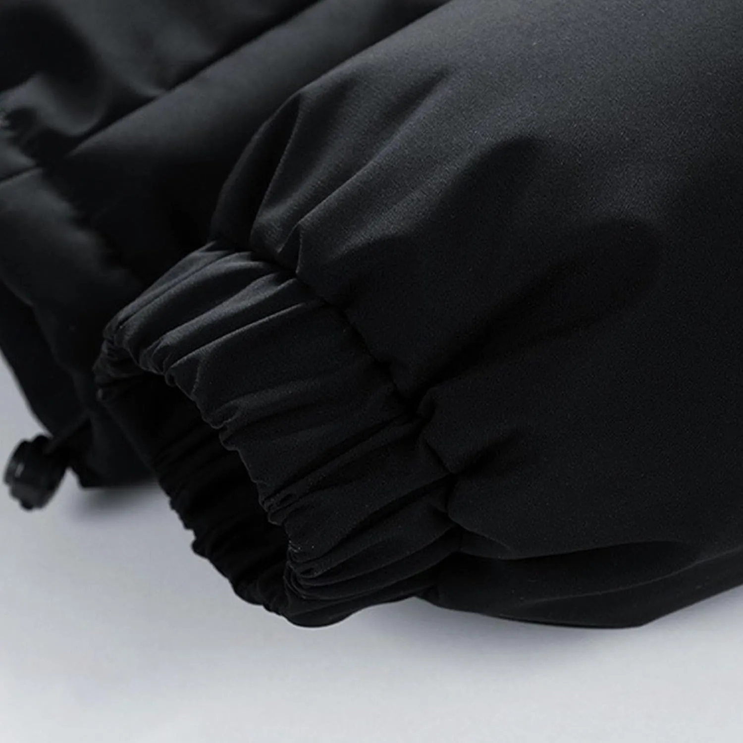 Mens Cotton Padded Down Jacket Autumn Winter Fashion Casual Puffer Coat Solid Color Thickened Quilted Hood Coats