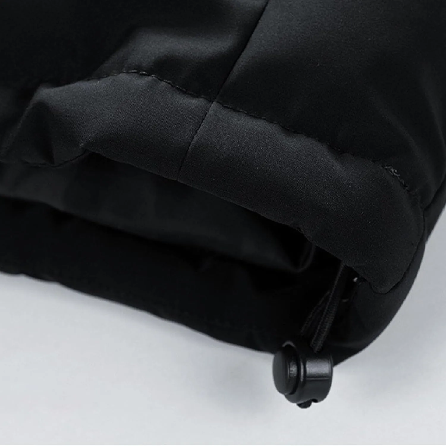 Mens Cotton Padded Down Jacket Autumn Winter Fashion Casual Puffer Coat Solid Color Thickened Quilted Hood Coats
