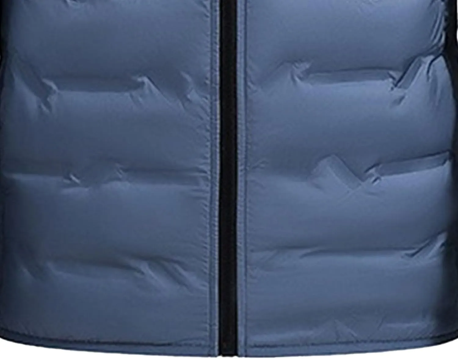 Men's Down Cotton Padded Jacket Trendy Quilted Winter Warm Jackets Solid Color Comfortable Down Coat