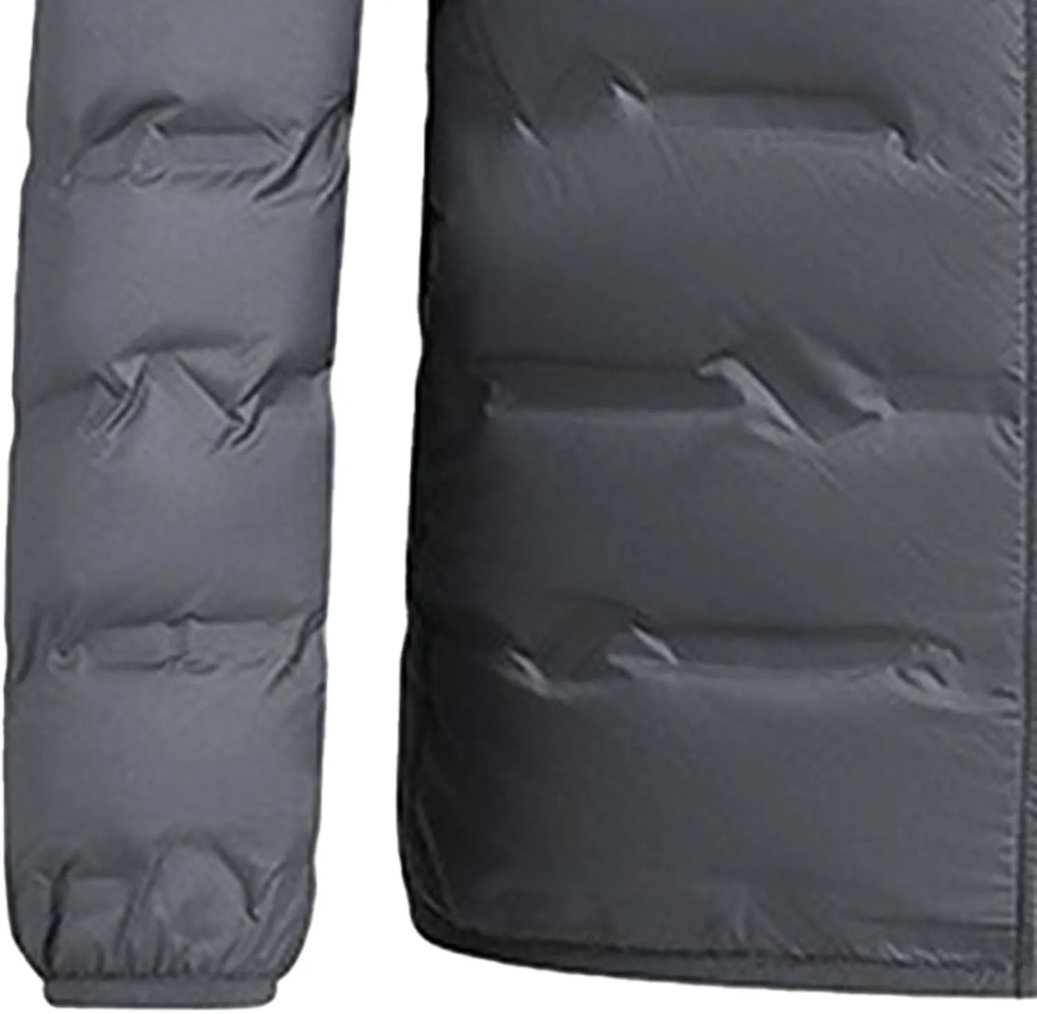 Men's Down Cotton Padded Jacket Trendy Quilted Winter Warm Jackets Solid Color Comfortable Down Coat