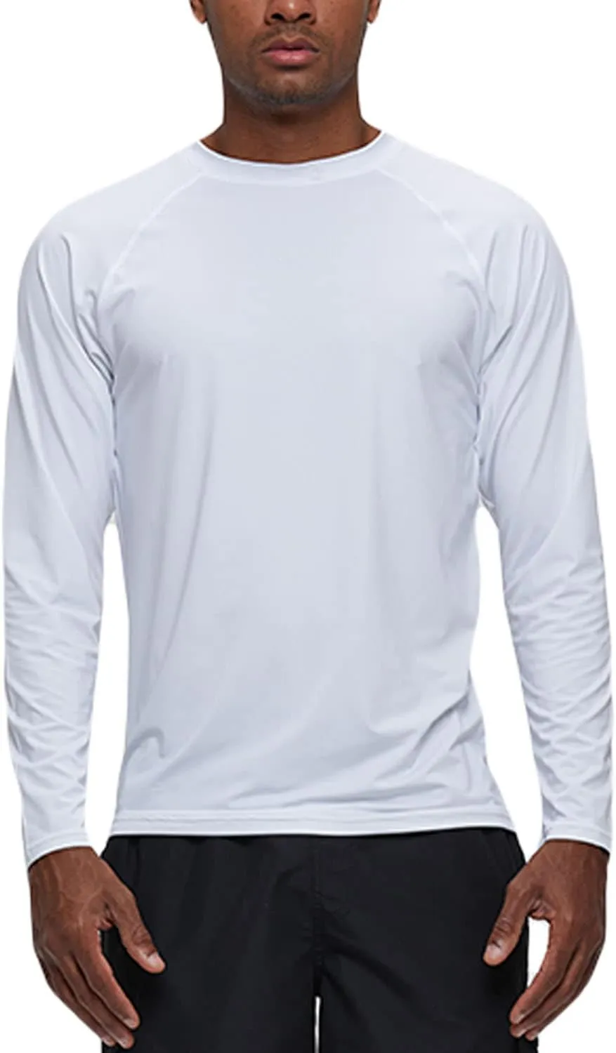 Men's Long Sleeve Swim Shirts Rashguard UPF 50  UV Sun Protection Shirt Athletic Workout Running Hiking T-Shirt Swimwear