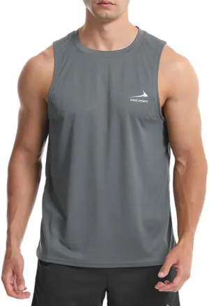 Men's Sleeveless Gym Shirts Quick-Drying Training Running Bodybuilding Athletic Tank Top