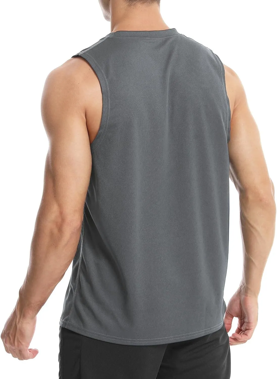Men's Sleeveless Gym Shirts Quick-Drying Training Running Bodybuilding Athletic Tank Top