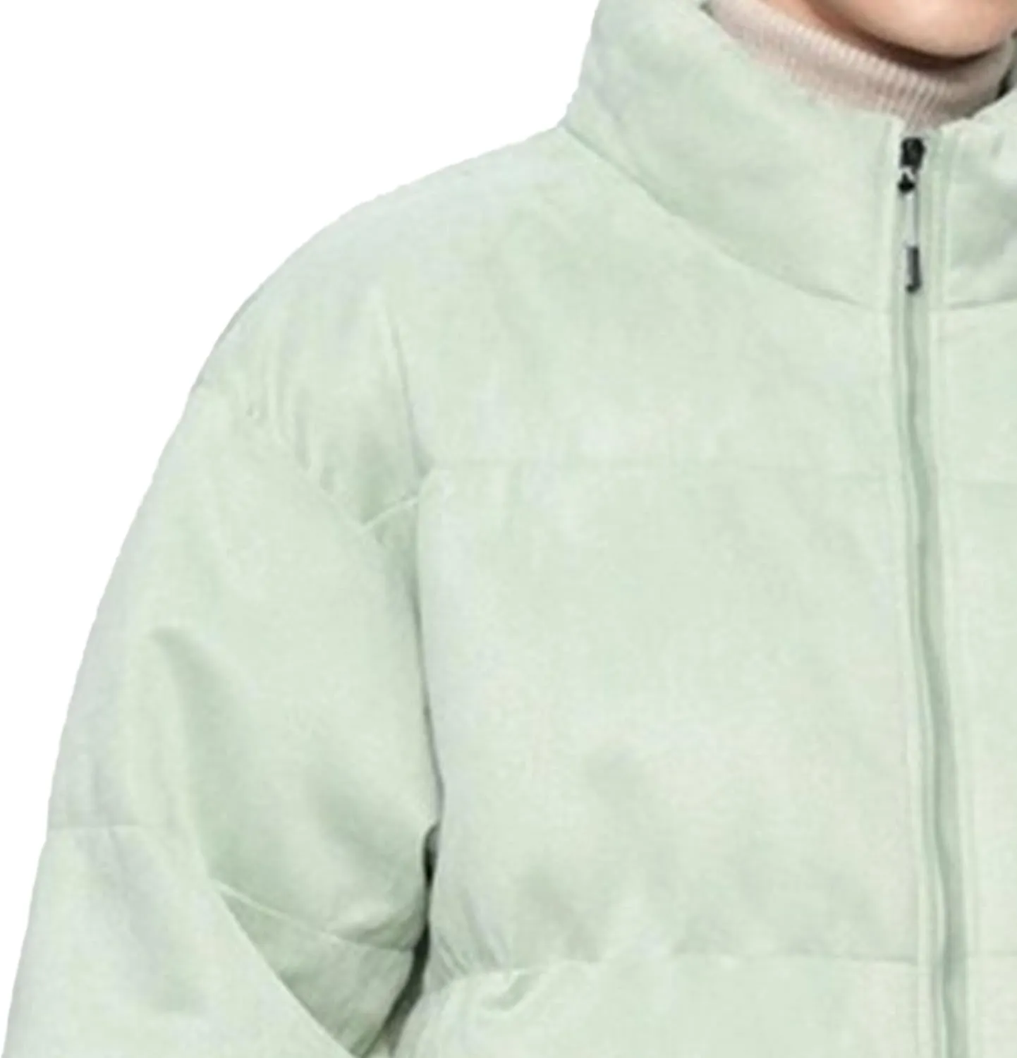 Men's Suede Cotton Down Jacket Winter Solid Color Male Insulated Coat Padded Lined Zip Up Warm Jackets