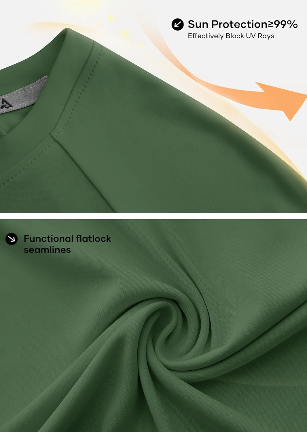 Men's Swim Shirts Rash Guard UPF 50  Long & Short Sleeve UV Sun Protection Summer Shirts Fishing Hiking T-Shirt
