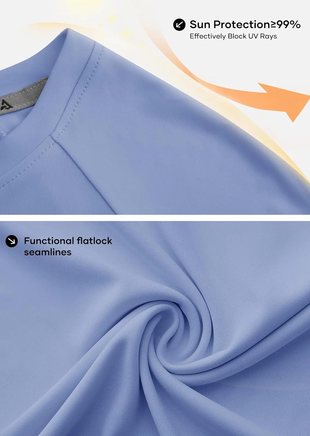 Men's Swim Shirts Rash Guard UPF 50  Long & Short Sleeve UV Sun Protection Summer Shirts Fishing Hiking T-Shirt