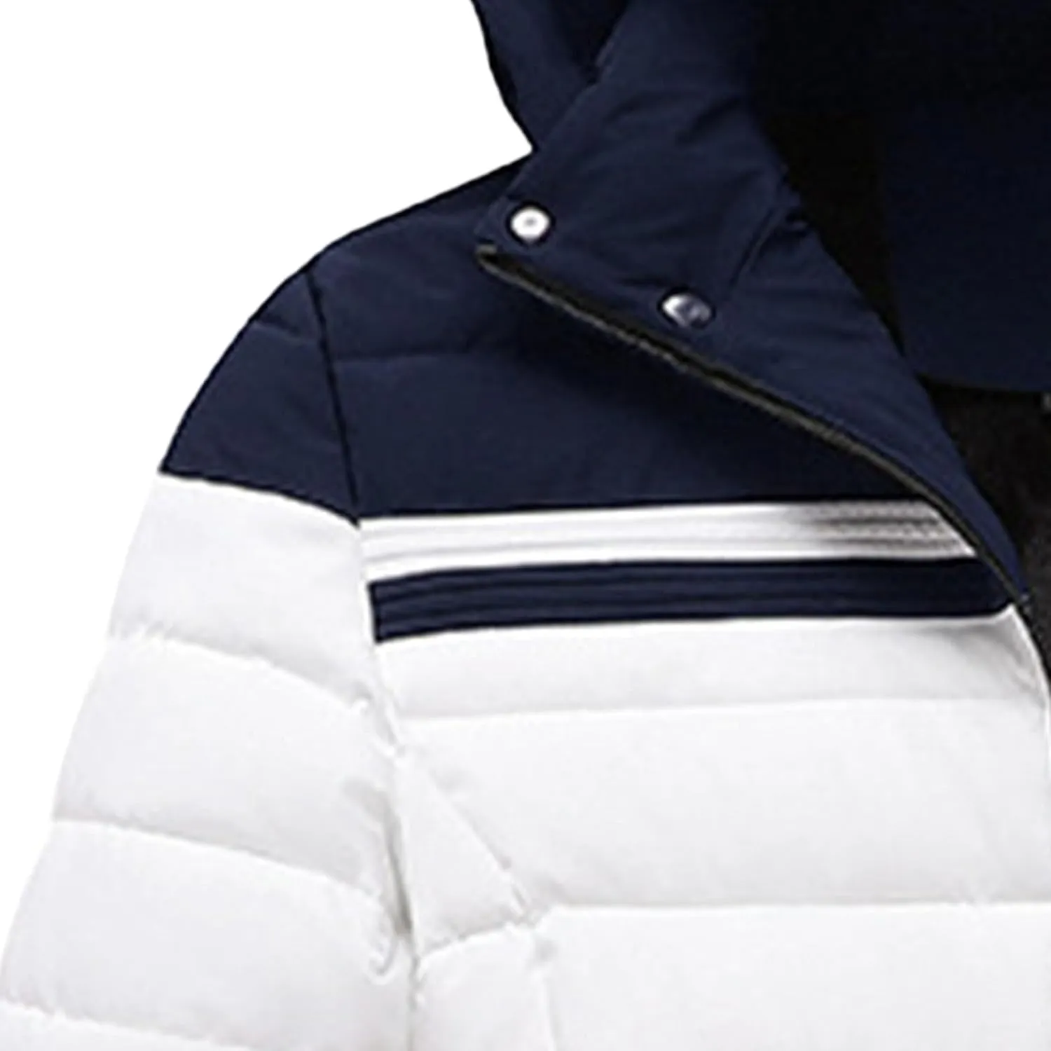 Men's Ultra Loft Filled Hooded Puffer Jacket Puffy Fleece Warm Lightweight Coat Winter Cotton Padded Jackets