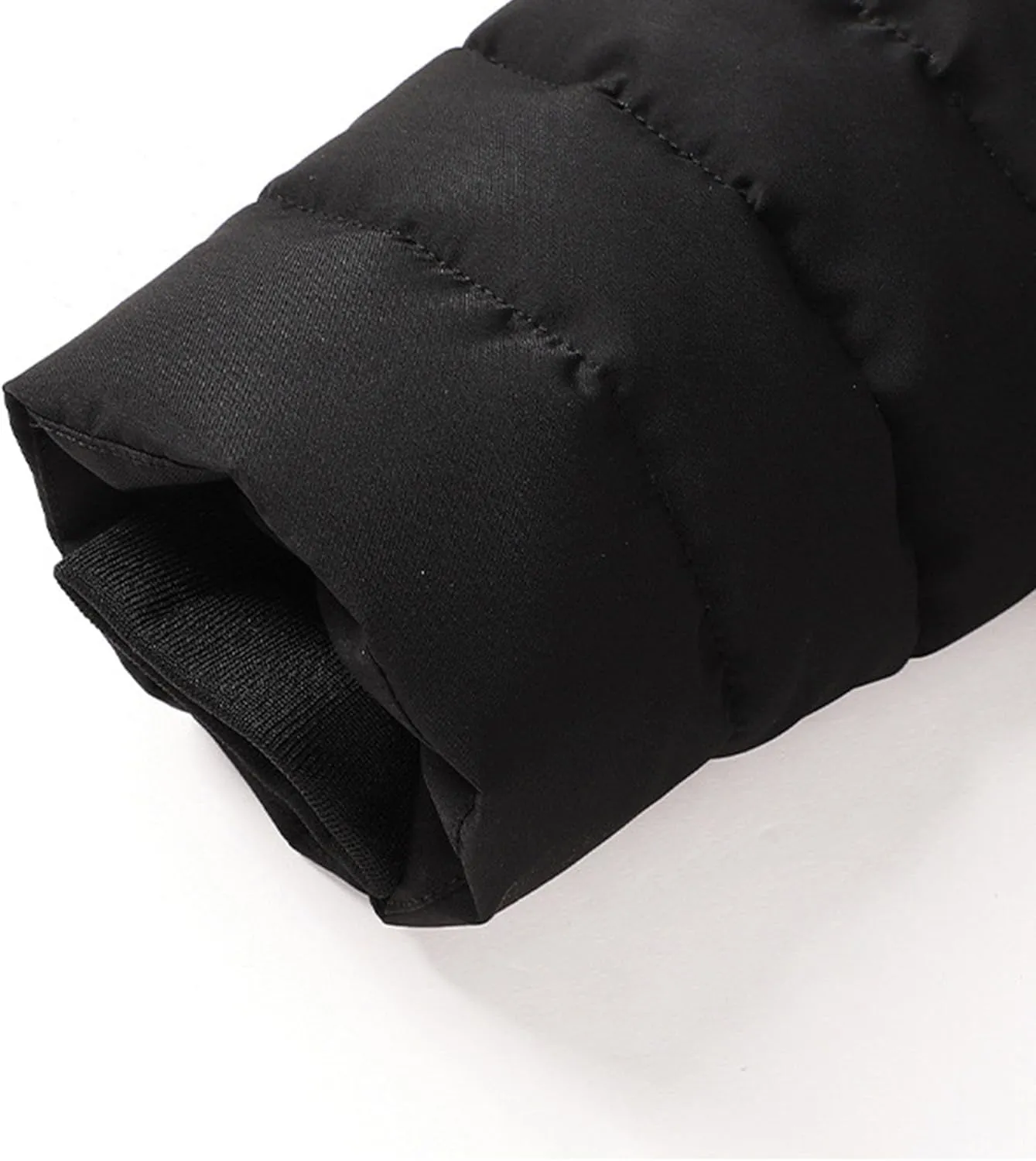 Men's Ultra Loft Filled Hooded Puffer Jacket Puffy Fleece Warm Lightweight Coat Winter Cotton Padded Jackets