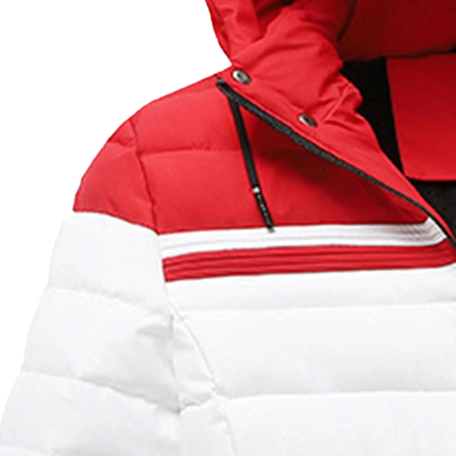 Men's Ultra Loft Filled Hooded Puffer Jacket Puffy Fleece Warm Lightweight Coat Winter Cotton Padded Jackets
